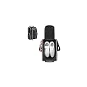 Wolt |Golf Shoe Bag for Travel- Zippered Shoes Carrier Bags with Ventilation & Double Outside Accessory Pocket for Socks, Tees, Golf Balls, Etc. for Women and Men (Black)
