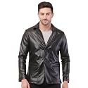 Wolver Men39s PU Leather Blazer Casual Party