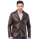 Wolver Men39s PU Leather Blazer Casual Party