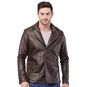 Wolver Men39s PU Leather Blazer Casual Party