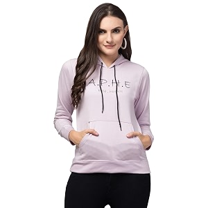 Womans Full Sleeve Round Neck Fleece Sweatshirt