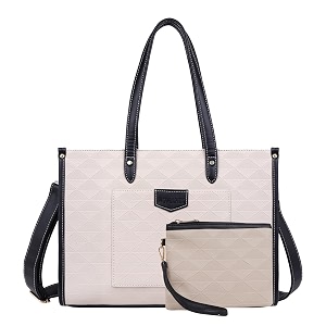 womanix laptop tote bag laptop bag with front patched pocket 14 inch work shoulder bags casual briefcase handbag for travel office college