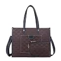 Womanix Laptop Tote Bag, Laptop Bag with front patched pocket, 14 inch Work Shoulder Bags Casual Briefcase Handbag for Travel, Office, College