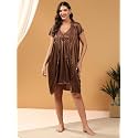 Women 2 Pieces Bridal Maroon Satin lace
