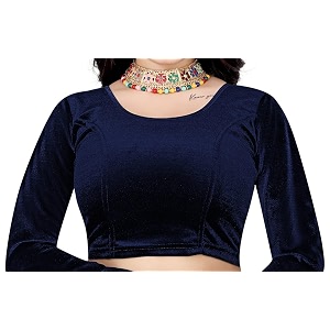 women39s 21 inch velvet blouse  premium soft velvet readymade full sleeves elegant amp comfortable design