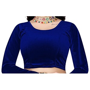 women39s 21 inch velvet blouse  premium soft velvet readymade full sleeves elegant amp comfortable design