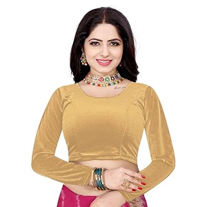 women39s 21 inch velvet blouse  premium soft velvet readymade full sleeves elegant amp comfortable design