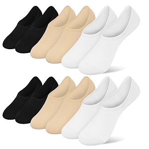 women39s 3-9 pairs casual thin no show socks non slip flat boat line