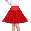 Women's 50s Vintage Petticoat 26" Crinoline Rockabilly Tutu Skirt Slip S-3XL