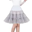 Women's 50s Vintage Petticoat 26" Crinoline Rockabilly Tutu Skirt Slip S-3XL