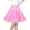 Women's 50s Vintage Petticoat 26" Crinoline Rockabilly Tutu Skirt Slip S-3XL