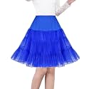 Women's 50s Vintage Petticoat 26" Crinoline Rockabilly Tutu Skirt Slip S-3XL