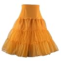 RULTA Women's 50s Vintage Petticoat 26" Crinoline Rockabilly Tutu Skirt Slip S-L…