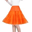 Women's 50s Vintage Petticoat 26" Crinoline Rockabilly Tutu Skirt Slip S-3XL