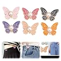 Women's 6Pcs Butterfly Waist Tighteners, 2026 New Jean Buttons Pins, Adjustable Waist Buckle Pants Clips