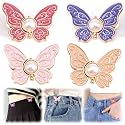 Women's 6Pcs Butterfly Waist Tighteners, 2026 New Jean Buttons Pins, Adjustable Waist Buckle Pants Clips
