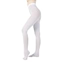 Women's 80 Denier Semi Opaque Tights High Waist Soft Solid Color Footed Pantyhose