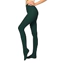 Women's 80 Denier Semi Opaque Tights High Waist Soft Solid Color Footed Pantyhose