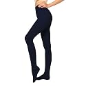 Women's 80 Denier Semi Opaque Tights High Waist Soft Solid Color Footed Pantyhose