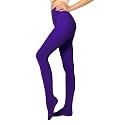Women's 80 Denier Semi Opaque Tights High Waist Soft Solid Color Footed Pantyhose