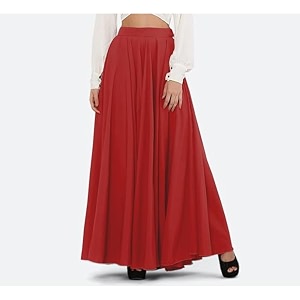 Womens American Crepe Blooming Flared Long for