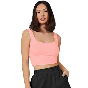 Womens Girls Solid Polyester Rib-Knit Square