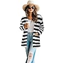 Women's Aztec Open-Front Jacket Lightweight Casual Outerwear Native Western Aztec Pattern &amp; Plaid Houndstooth Print