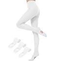 Women's Ballet Tights Ultra Soft Convertible Dance Leggings Pro Transition Dance Tights for All Body S-3XL