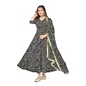 Women39s Bandhani Print Anarkali Kurta with Matching
