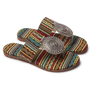 women39s banjara style rajasthani chappal ethnic flats sandal traditional slip-on slipper yellow