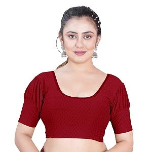 Womens Black Embroidered Crop Top with Short