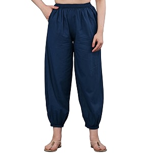 Womens Cambric Cotton Afghani Patiala Salwar -