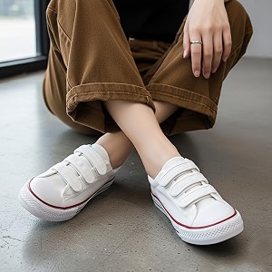 Womens Canvas Running Walking Casual Hook and
