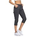 Women's Capri Pants Lightweight Outdoor Cargo Hiking Capris Quick Dry UPF 50 with Zipper Pockets