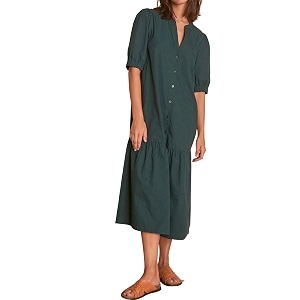Womens Casual Short Sleeve Drop Waist Dress