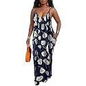 Women39s Casual Summer Maxi Dresses Sleeveless Adjustable
