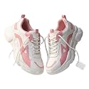 Women39s Chunky Lace-Up Sneakers Colour Block Platform