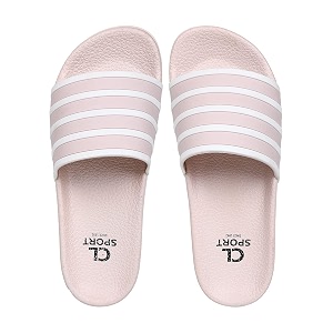 Womens Cl-f-w-02 White-Black Slipper