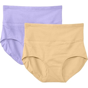 Womens Combed Cotton High Waist Tummy Control