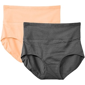 Womens Combed Cotton High Waist Tummy Control