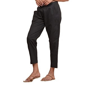 Womens Cotton Ankle Fit Trouser Pants for