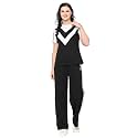 Women's Cotton Blend Athletic Tracksuit – Round Neck Pullover Top &amp; Bottom Set for Women and Girls | Sportswear &amp; Loungewear Co-ord Set