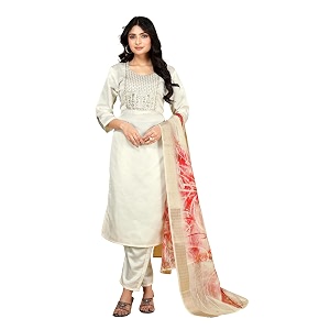 Womens Cotton Blend Kurta Set