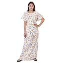 Women39s Cotton Block Print Knee Length Nighty