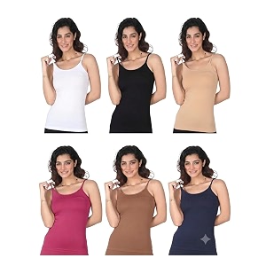 Womens Cotton Camisole Pack of 6