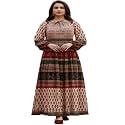 Women39s Cotton Dress Jaipuri Sanganeri Print Midi