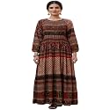Women39s Cotton Dress Jaipuri Sanganeri Print Midi