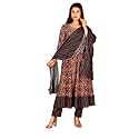 Women39s Cotton Embroidered Anarkali Kurta with Pant