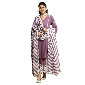 Womens Cotton Embroidered Straight Kurta Pant