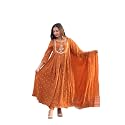 Women39s Cotton Embroidery Anarkali Kurti and Pant